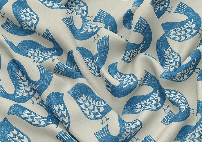 Scandi Birds, Capri - Twist&Fit Roman Blind - Image 4